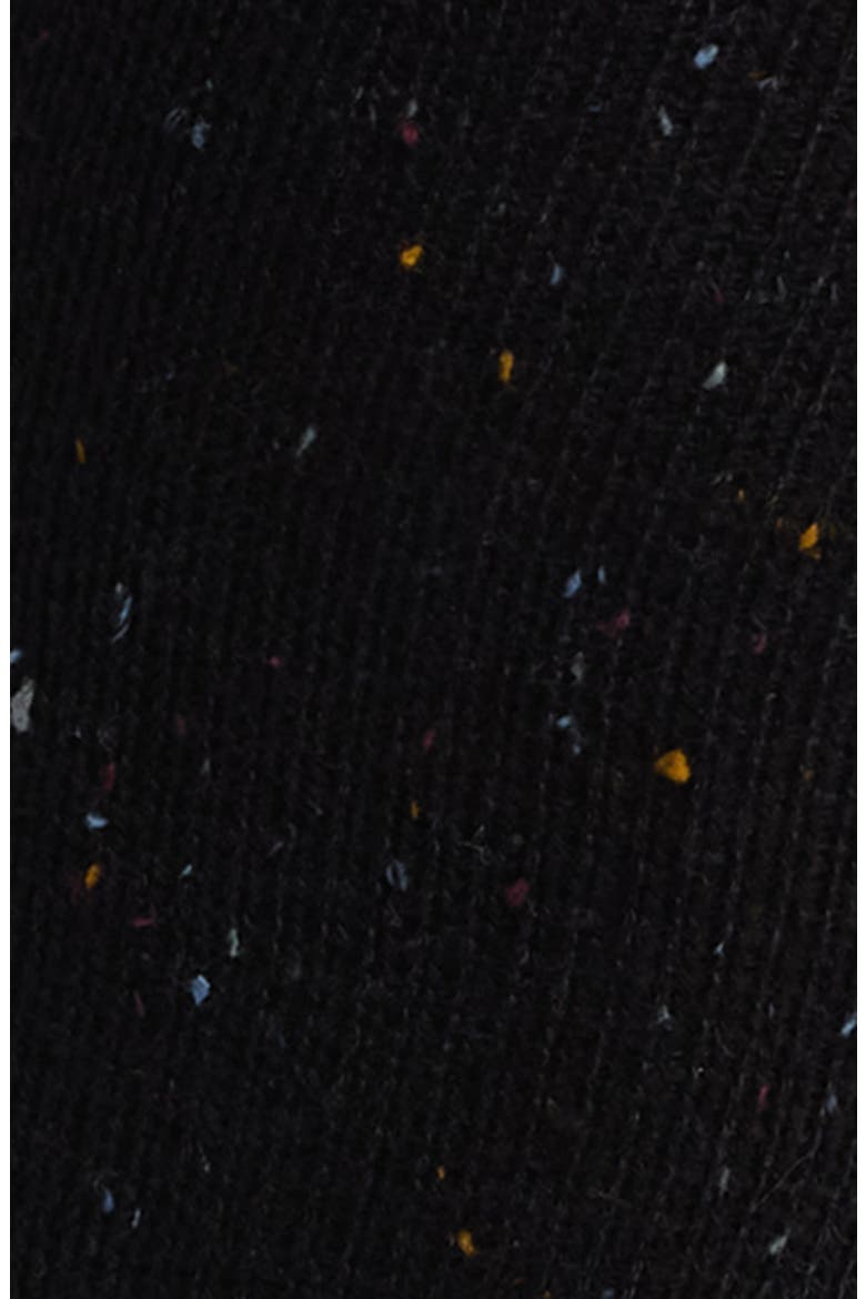 Tweed Knee Socks, Alternate, color, BLACK