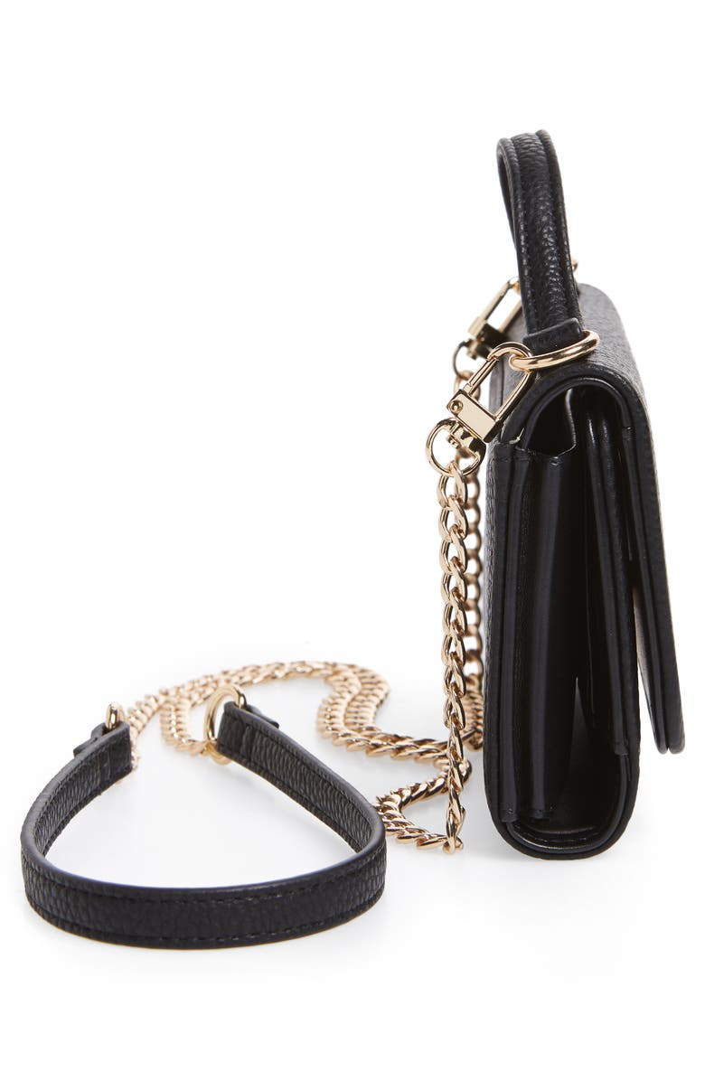 Emperia Dharma Faux Leather Wallet on a Chain, Alternate, color, 