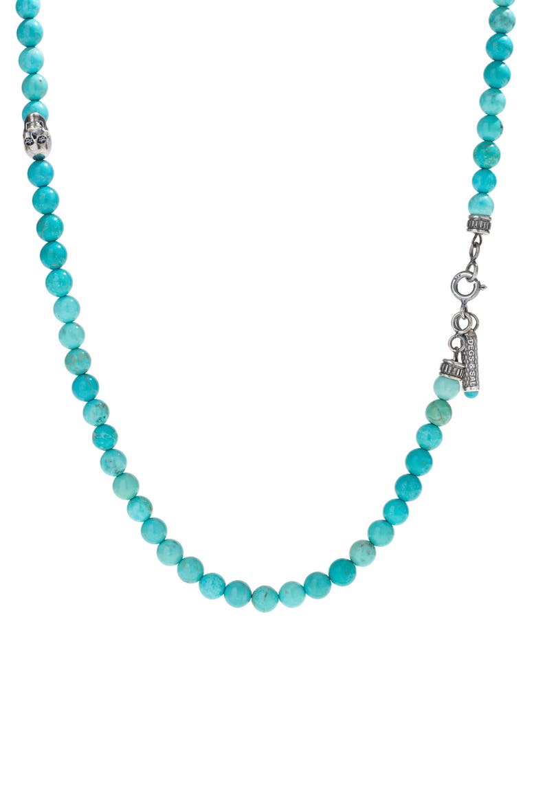 Turquoise Bead Necklace, Alternate, color, TURQUOISE