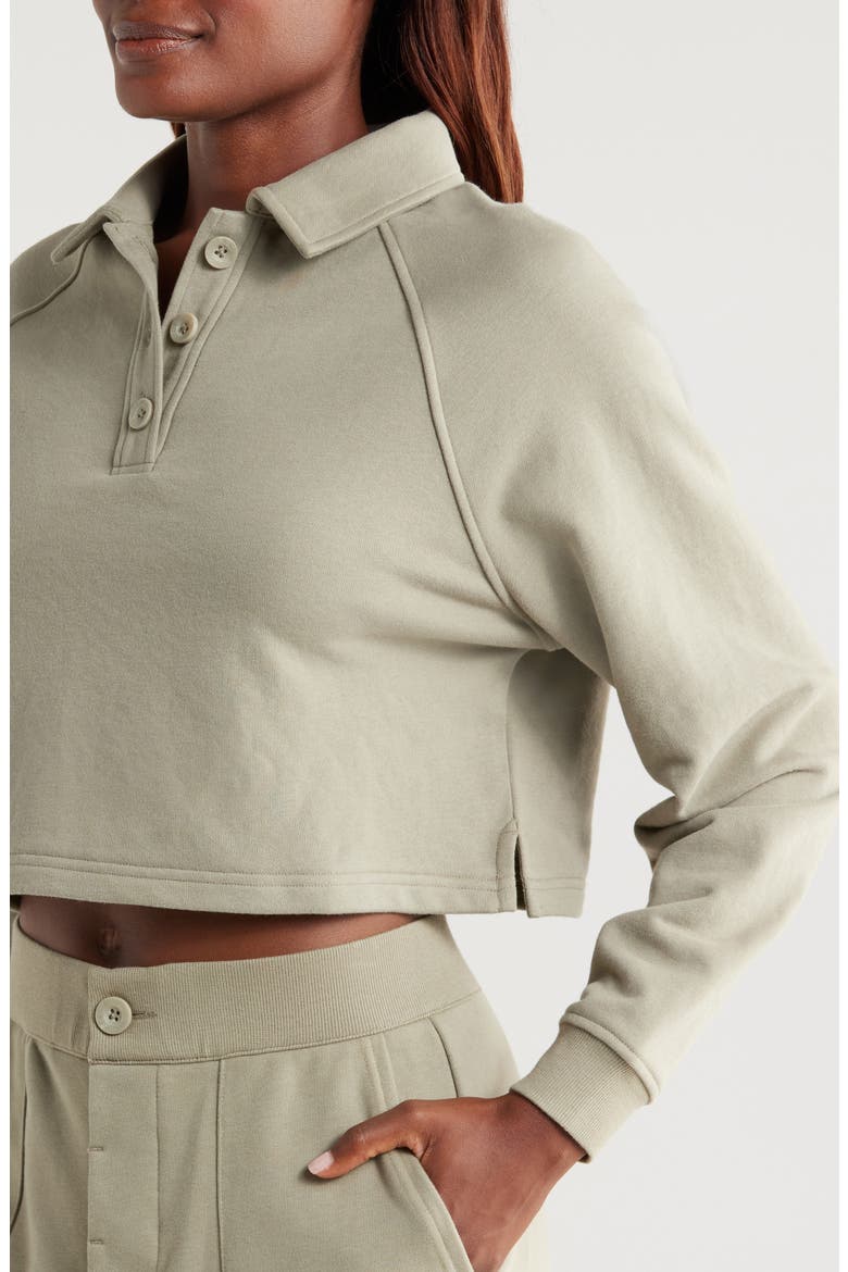 Kaylee Polo Sweatshirt, Alternate, color, MSG