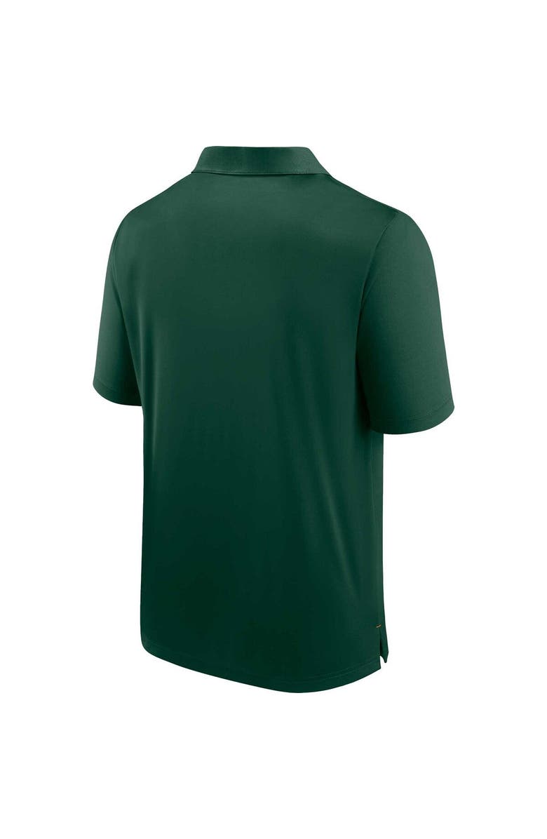 FANATICS Men's Fanatics Branded  Green Miami Hurricanes Defender Polo, Alternate, color, 