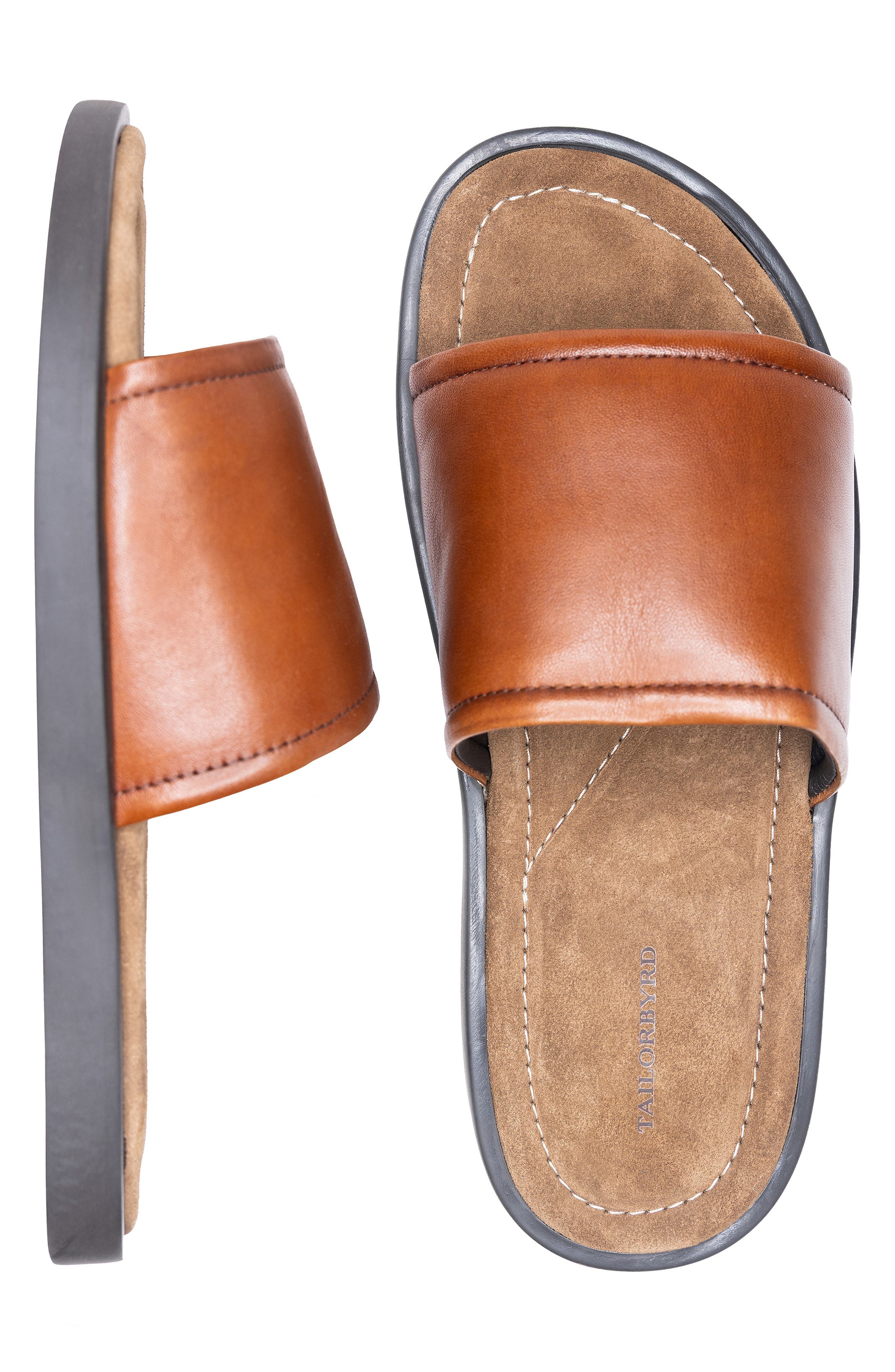 Bayport Slide Sandal, Alternate, color, COGNAC