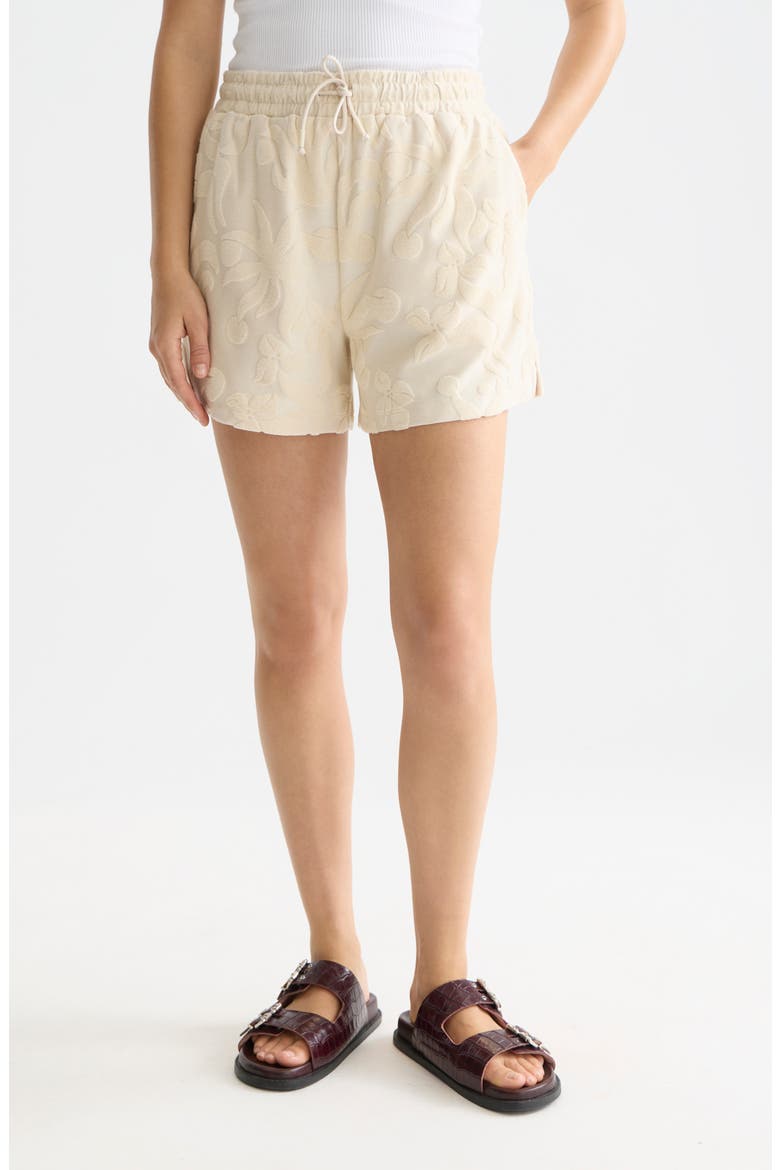 Jacquard Towelling Shorts, Main, color, FOG