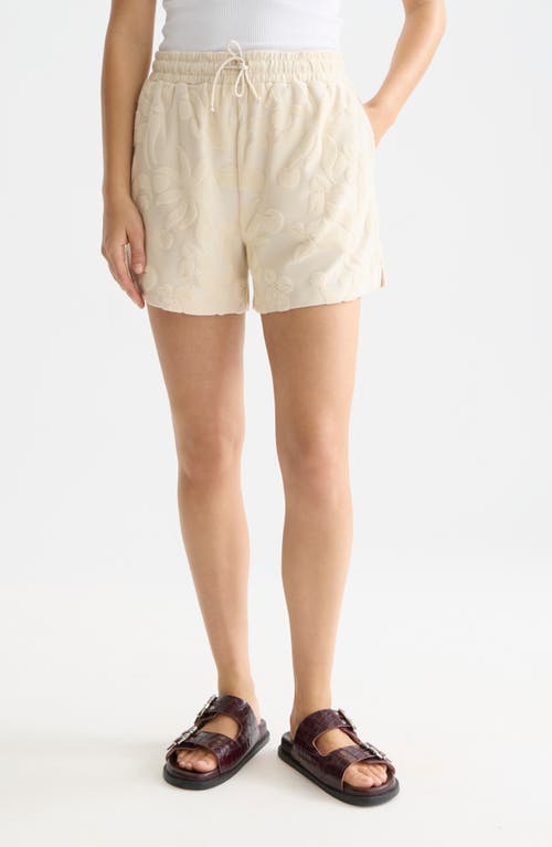 Scotch & Soda Jacquard Towelling Shorts in Fog at Nordstrom, Size Small