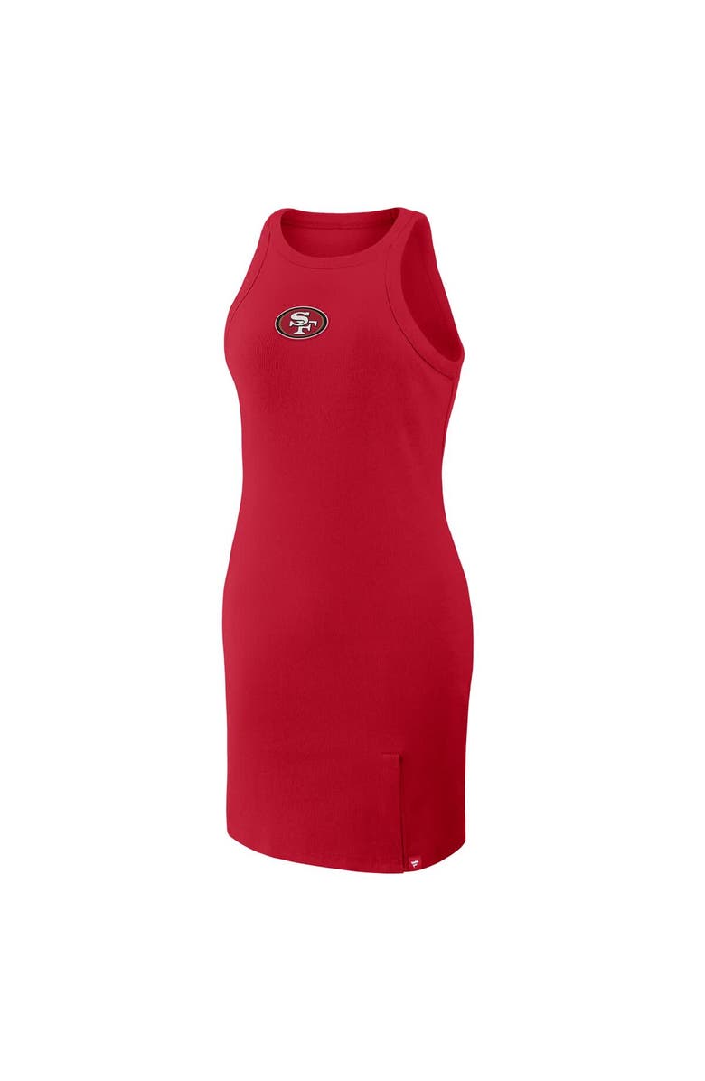 FANATICS Women's Fanatics Scarlet San Francisco 49ers Push Beyond Tri-Blend Ribbed Sleeveless Dress, Alternate, color, Scarlet