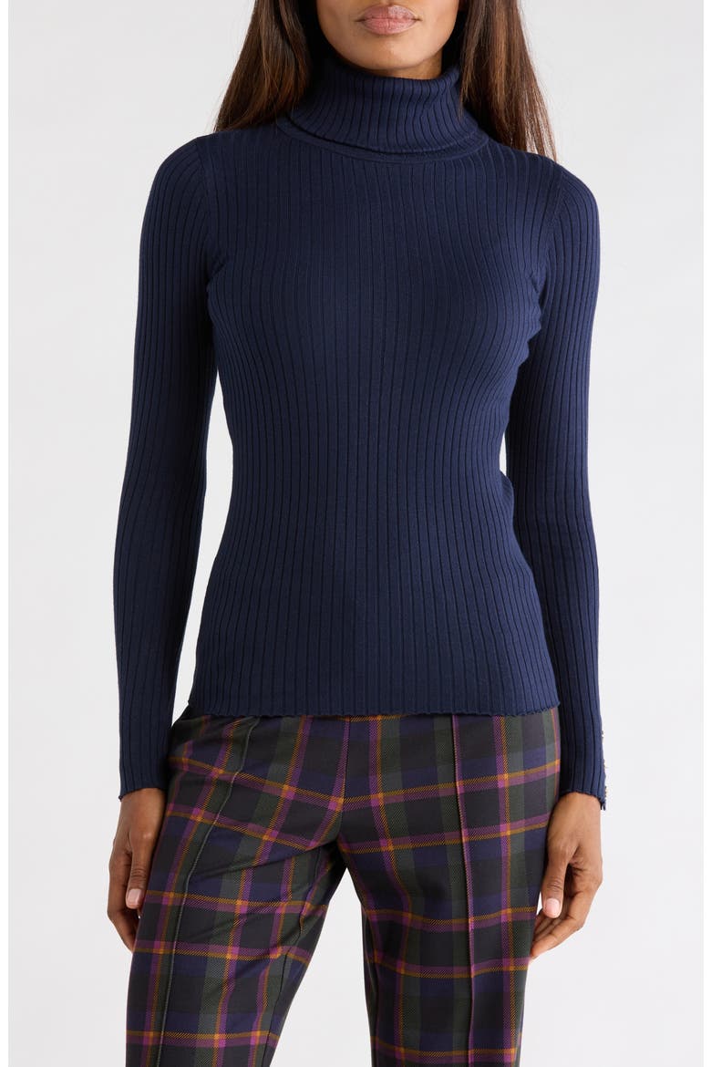 Arlette Turtleneck Sweater, Main, color, NAVY