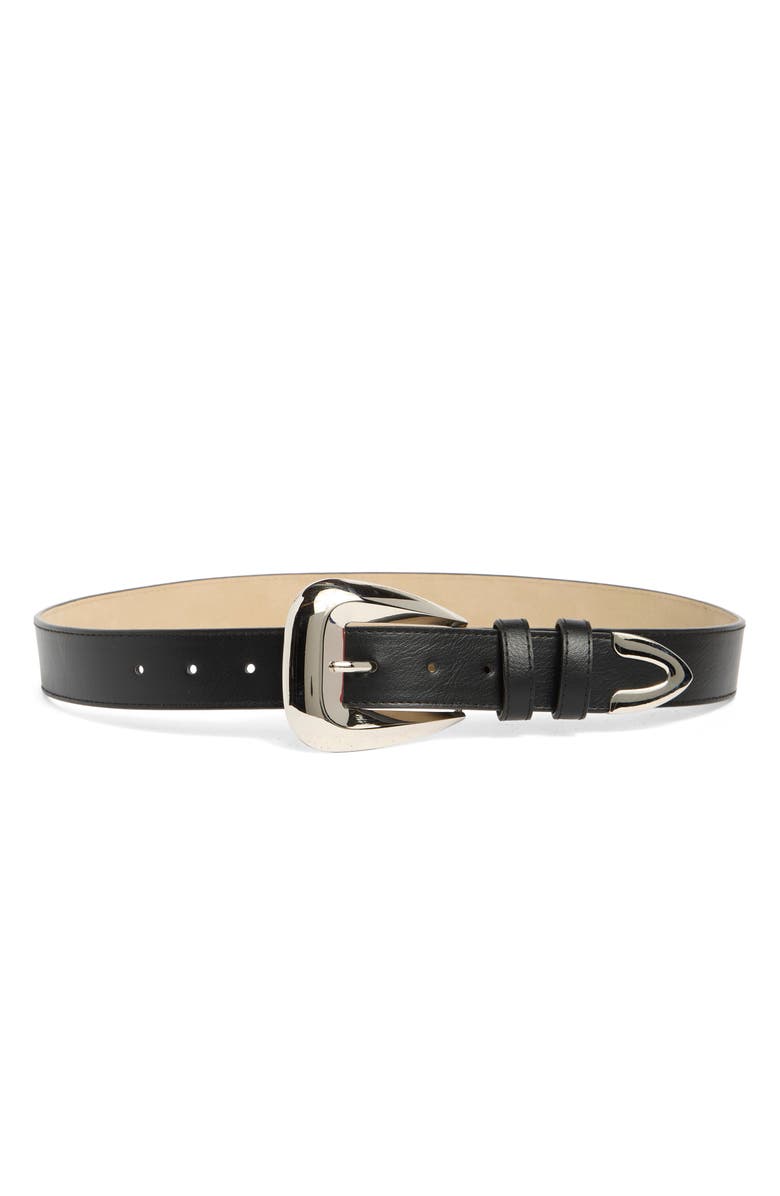Steve Madden Rounded Buckle Belt, Main, color,