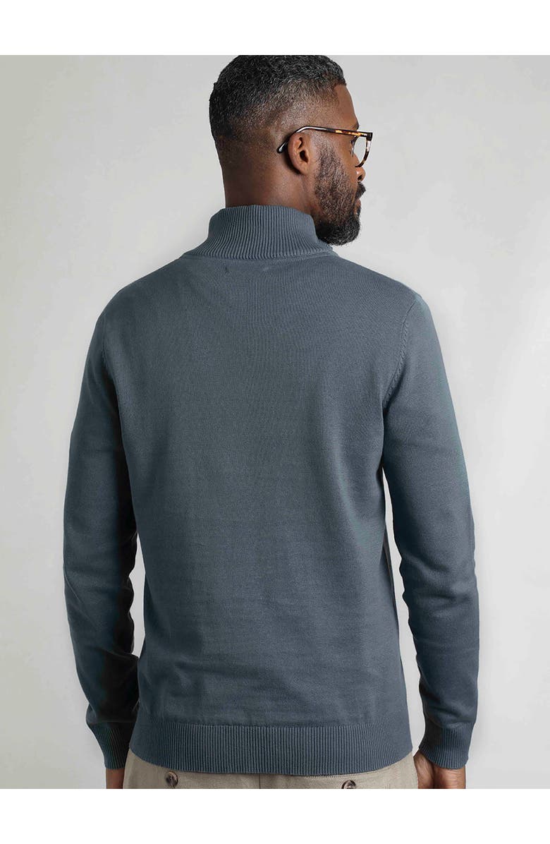 Weird Fish Baxter Fine Knit 1/4 Zip Jumper, Alternate, color, Blue Mirage