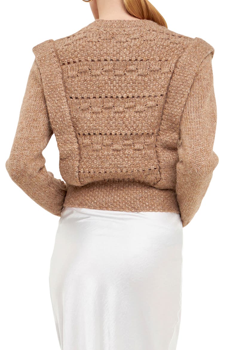 Chunky Knit Sweater, Alternate, color, TAUPE