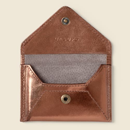 Casupo Mini Envelope Wallet With Rfid Protection In Brown