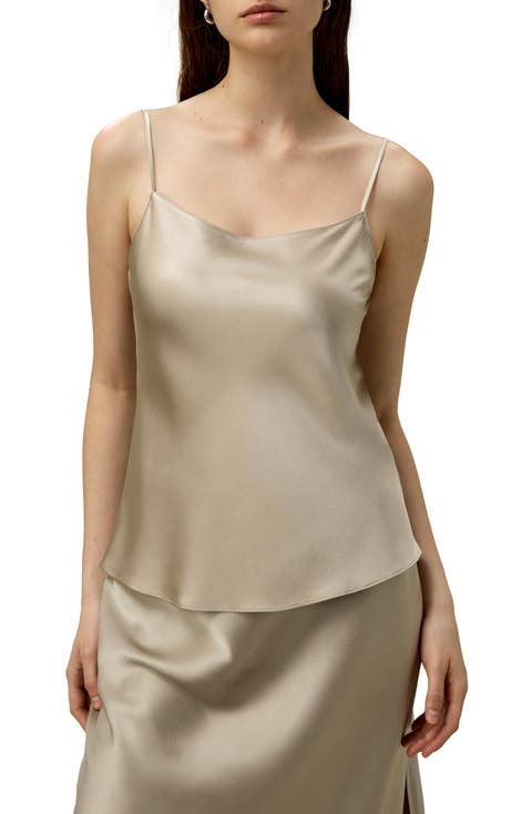 Double-Faced Silk Charmeuse Camisole