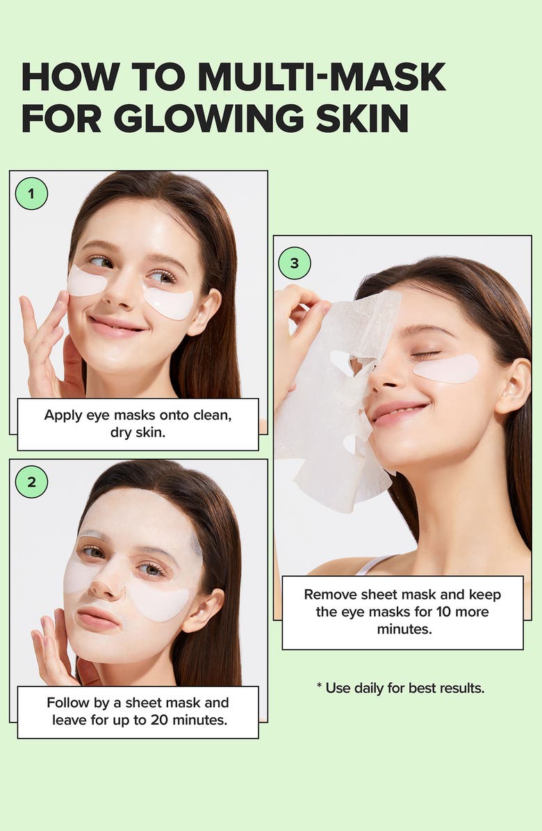 I DEW CARE Hot As Sheet Pore Tightening Eye & Sheet Mask Set, Alternate, color, 