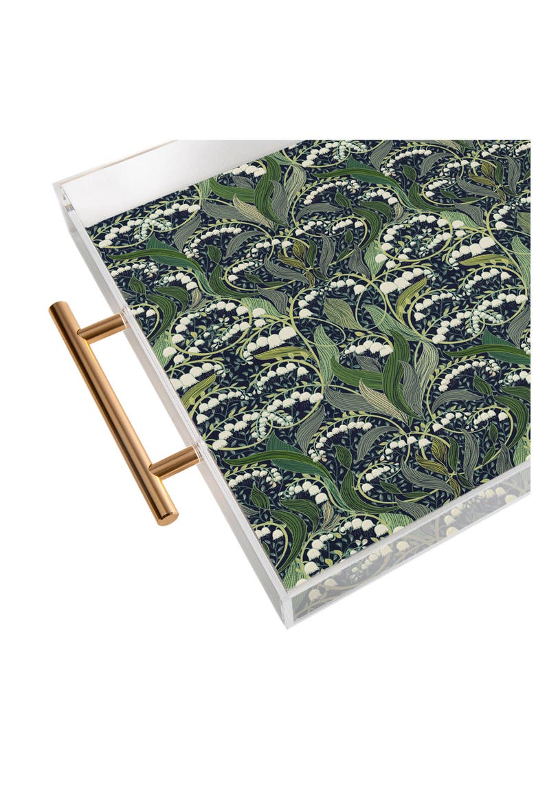 Wonderful Poisonous Lily Acrylic Tray, Alternate, color, GREEN