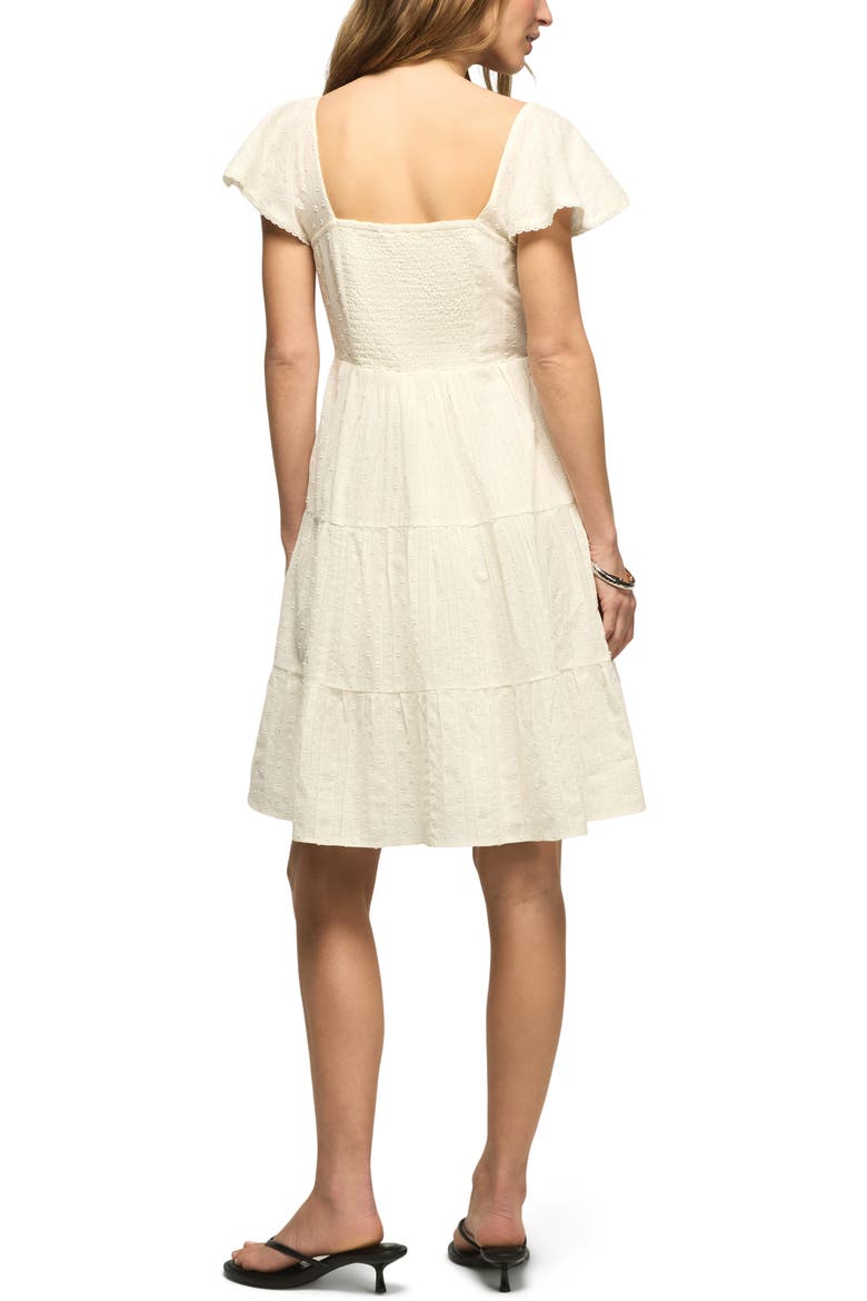 Lace Yoke Tiered Dress, Alternate, color, WHISPER WHITE