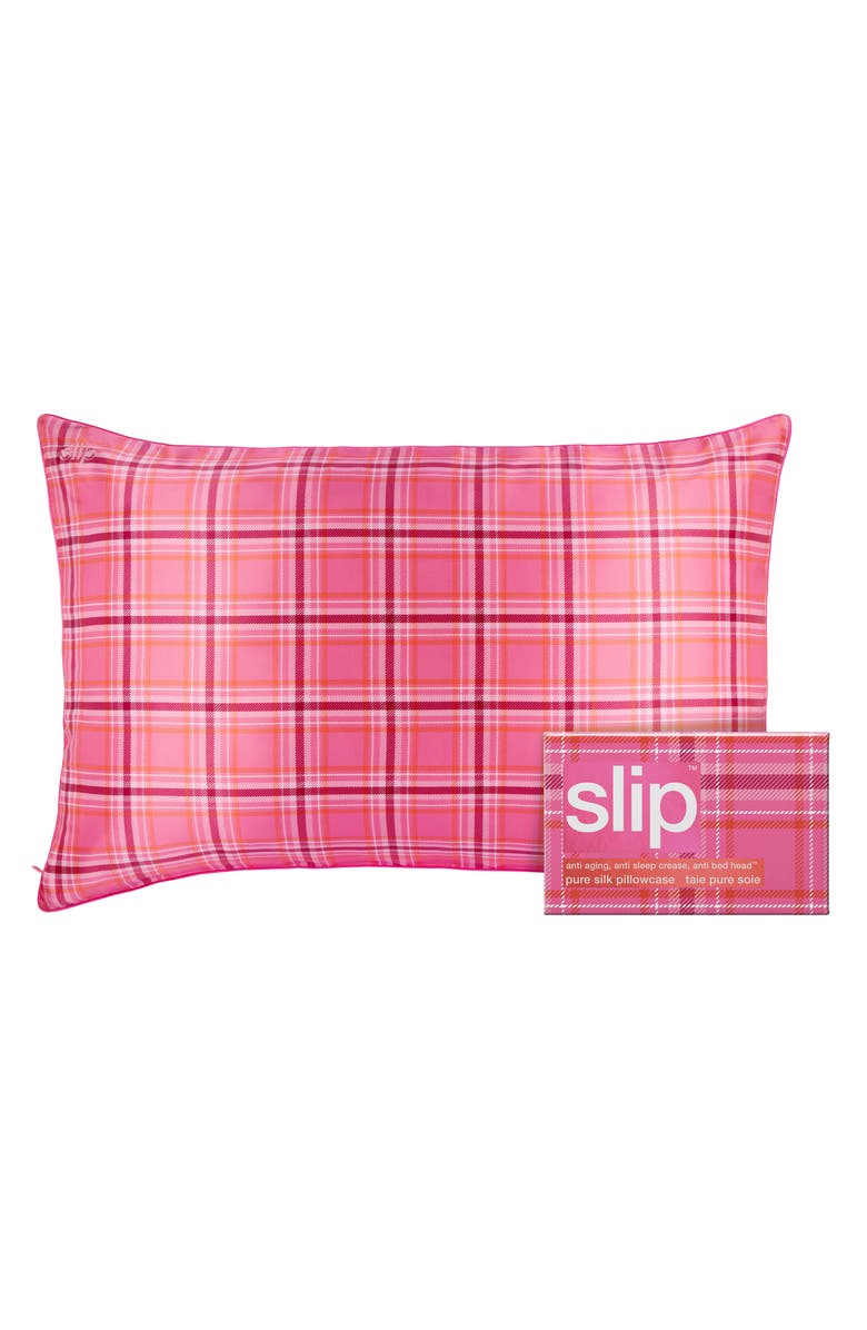 slip Pure Silk Queen Pillowcase, Main, color, Highland Rose