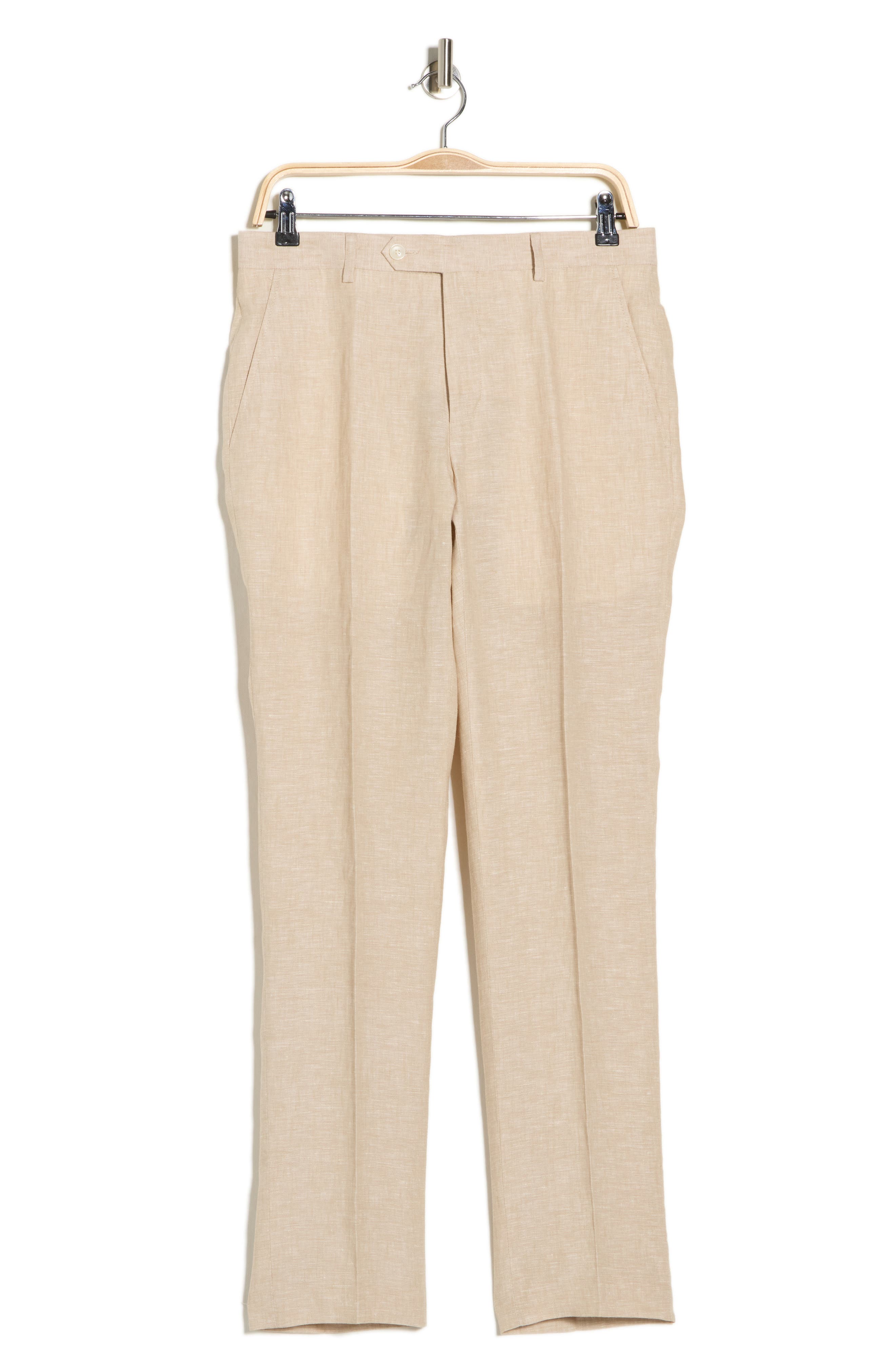 Tommy Hilfiger Flat Front Linen Trousers