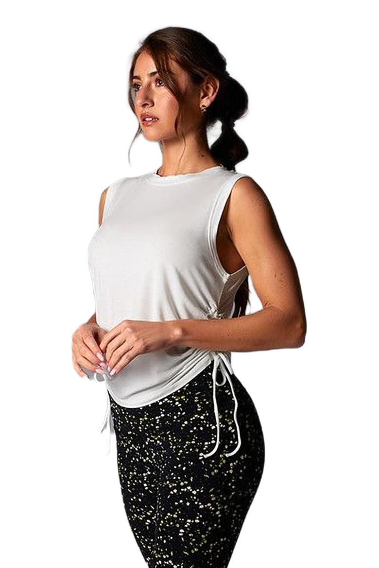 Crop Side Tie Tank, Alternate, color, COCONUT