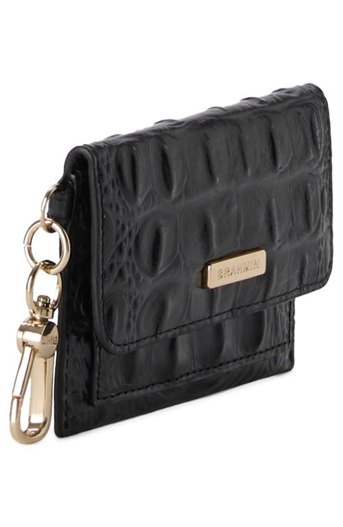 Brahmin Ricki Croc Embossed Leather Card Case
