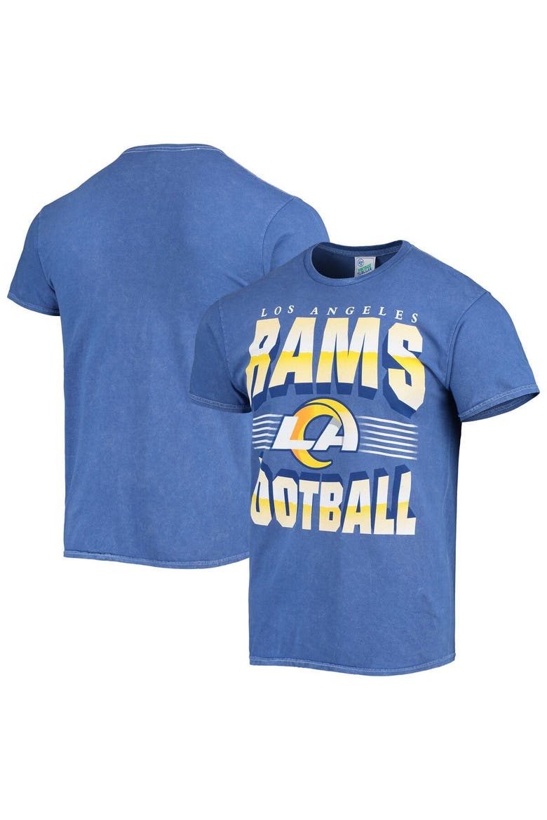 Men's '47 Royal Los Angeles Rams Rocker Vintage Tubular T-Shirt, Main, color, Royal