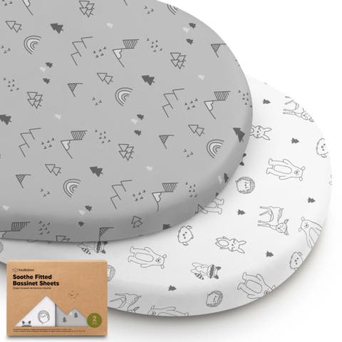 2-Pack Soothe Fitted Bassinet Sheets