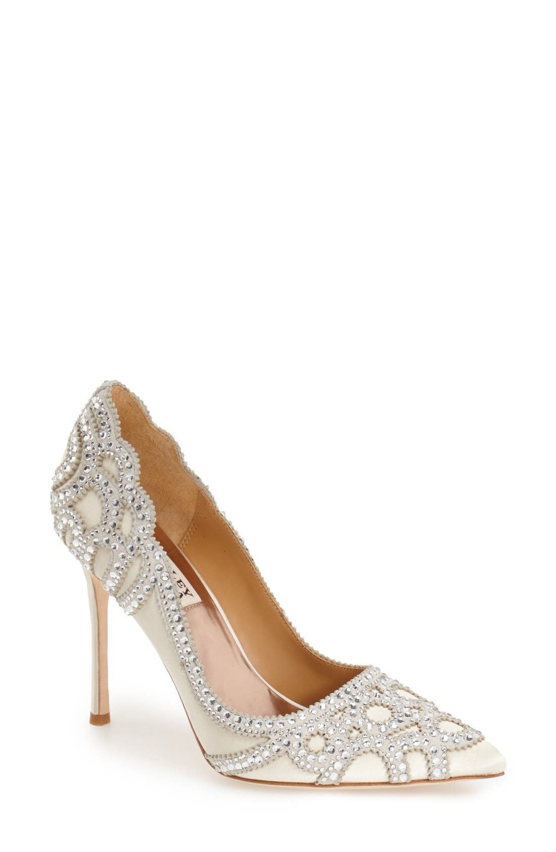 Rouge Pointed Toe Pump, Main, color, IVORY