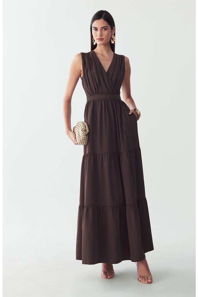 Grennan Maxi Dress, Alternate, color, Chocolate