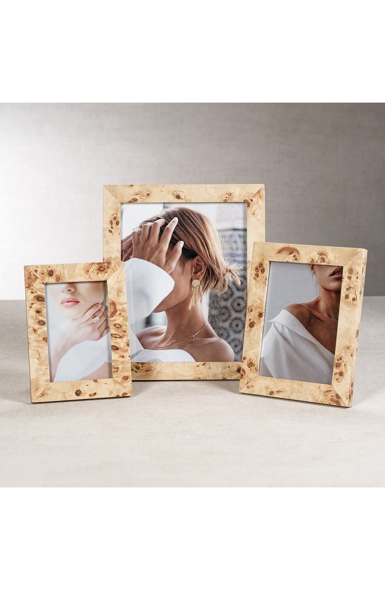 Zodax Burl Wood Photo Frame, Alternate, color, Tan