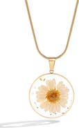 Mint & Lily Pressed Birth Flower Necklace