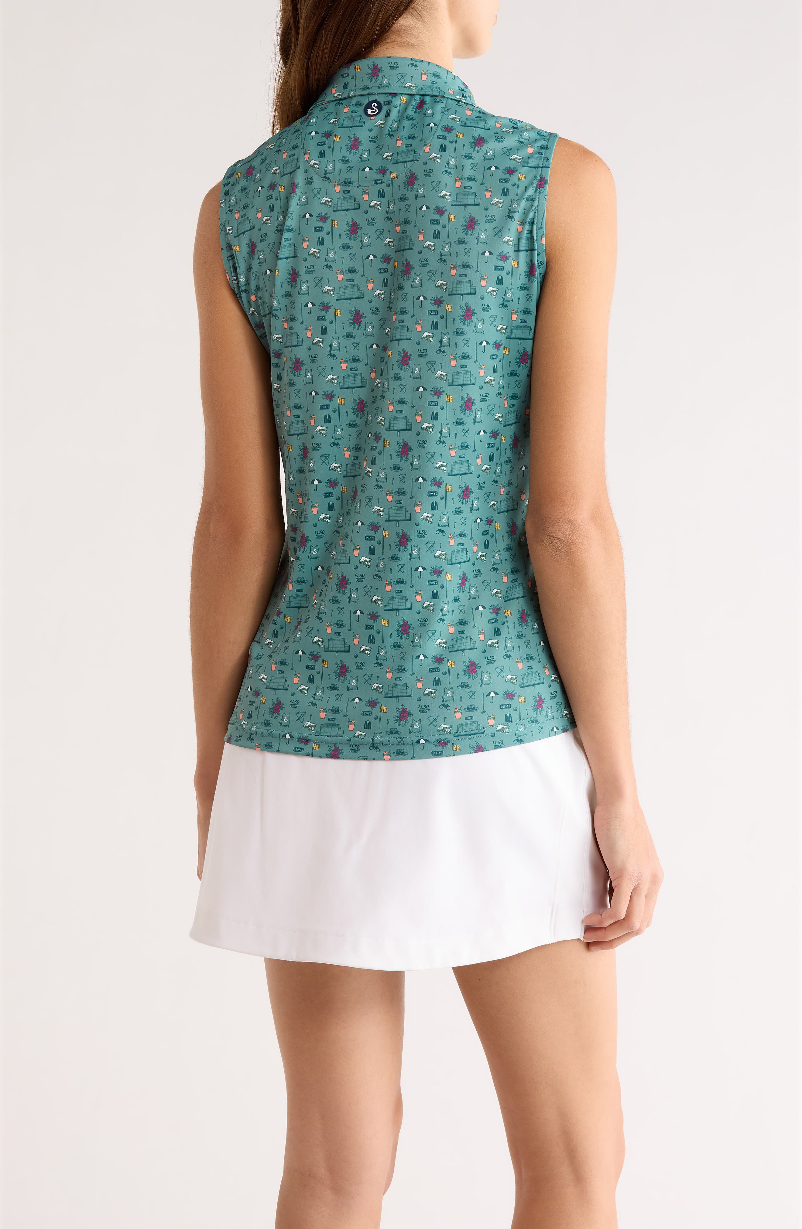 Natalie Sleeveless Golf Polo - image 2