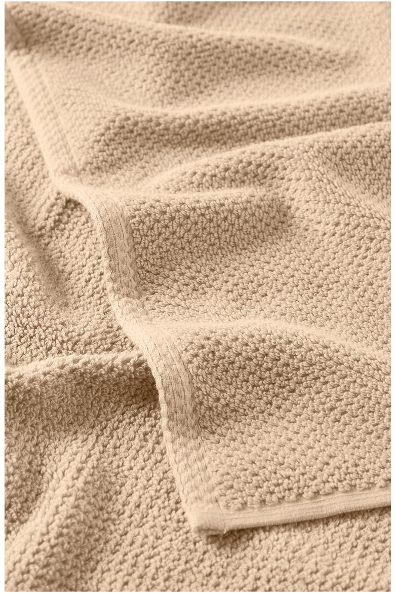 6-Piece Cotton Textured Bath Sheet Set, Alternate, color, TAUPE