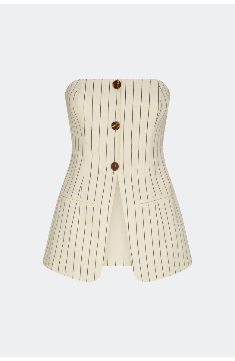 SIMONMILLER Mori Strapless Linen Top, Alternate, color, 