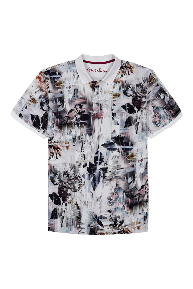 Iver Print Polo, Alternate, color, WHITE