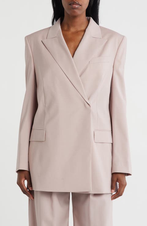 Jaunts Asymmetric Button Front Blazer