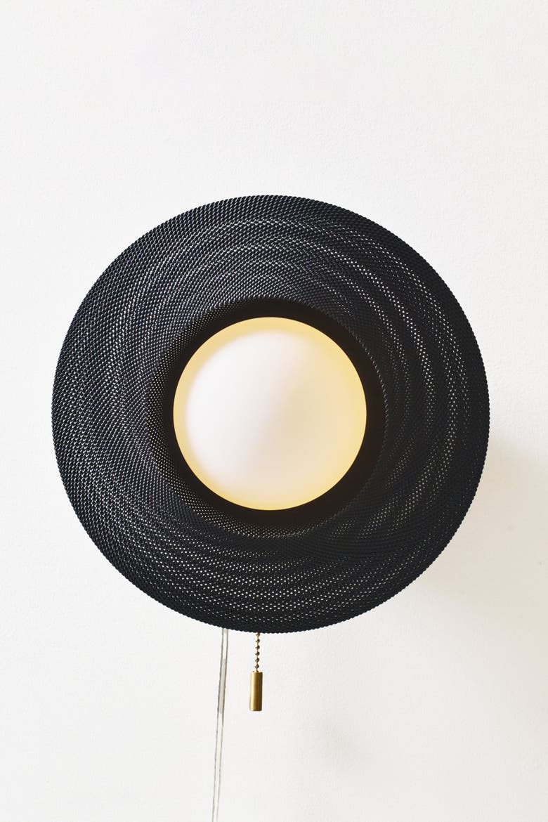 Helios Sconce, Alternate, color, Matte Black