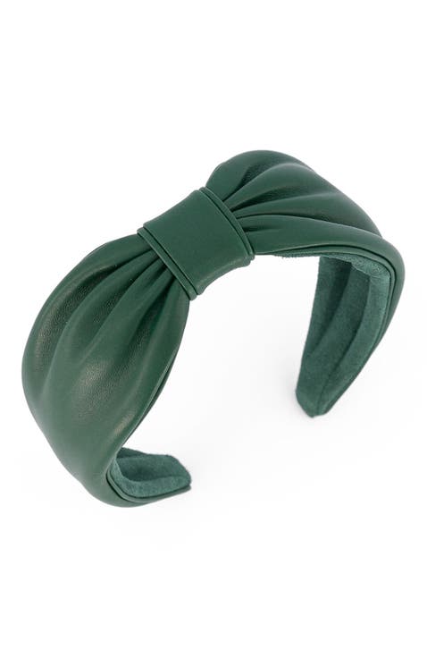 Leather headband
