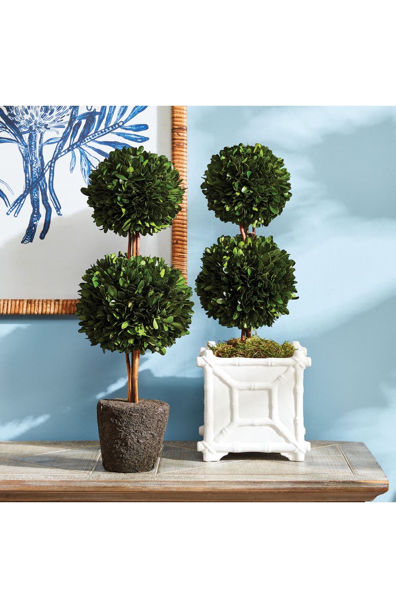 Napa Home & Garden Boxwood Double Sphere Topiary Drop-In 20", Alternate, color, Green