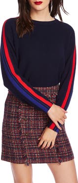 Court & Rowe Stripe Sleeve Sweater