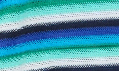 Donna Morgan Stripe One-shoulder Ruched Shift Dress
