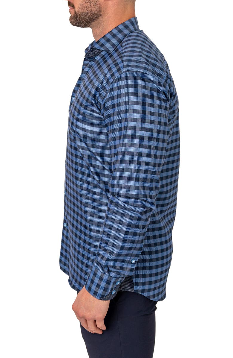 Maceoo Einstein Squares Regular Fit Button-Up Shirt, Alternate, color,