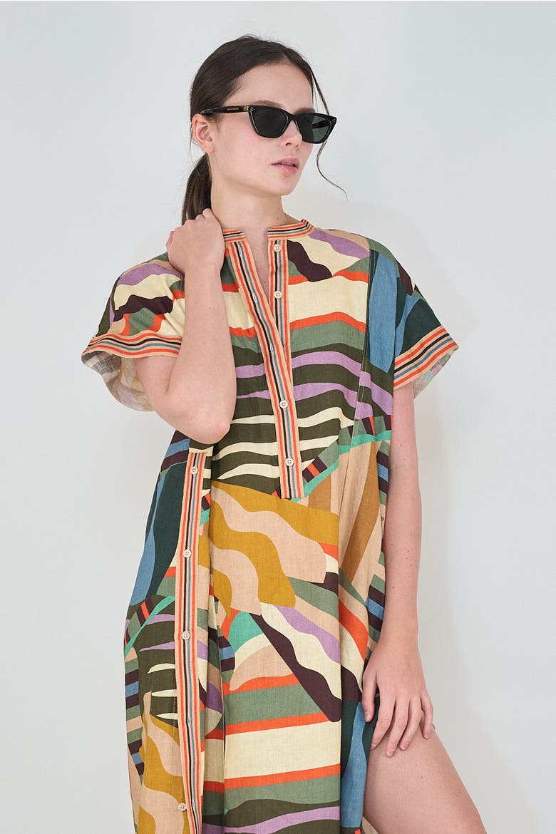Long Tunic Stripes, Alternate, color, Multicolor