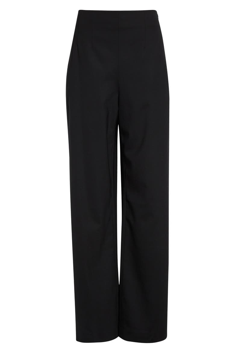 Stretch Wool Pants, Alternate, color, BLACK