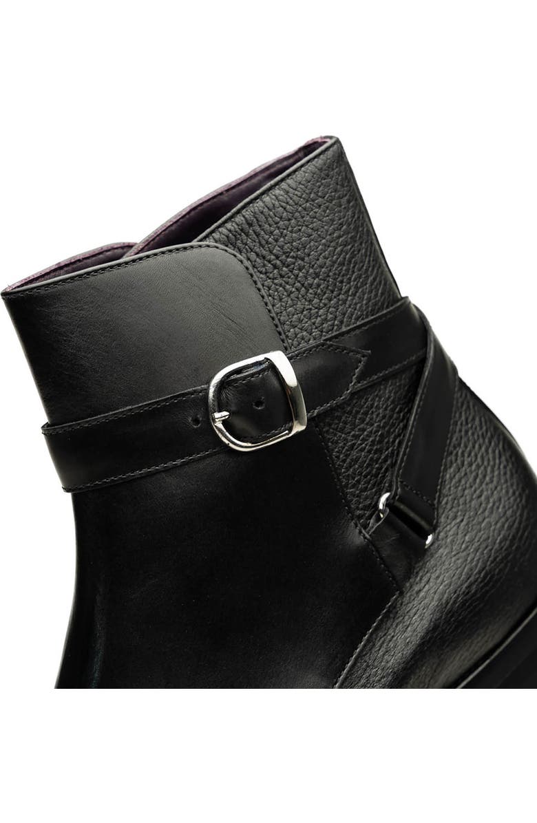 Zelli Italia Jodphur Buckle Strap Boot, Alternate, color, Black