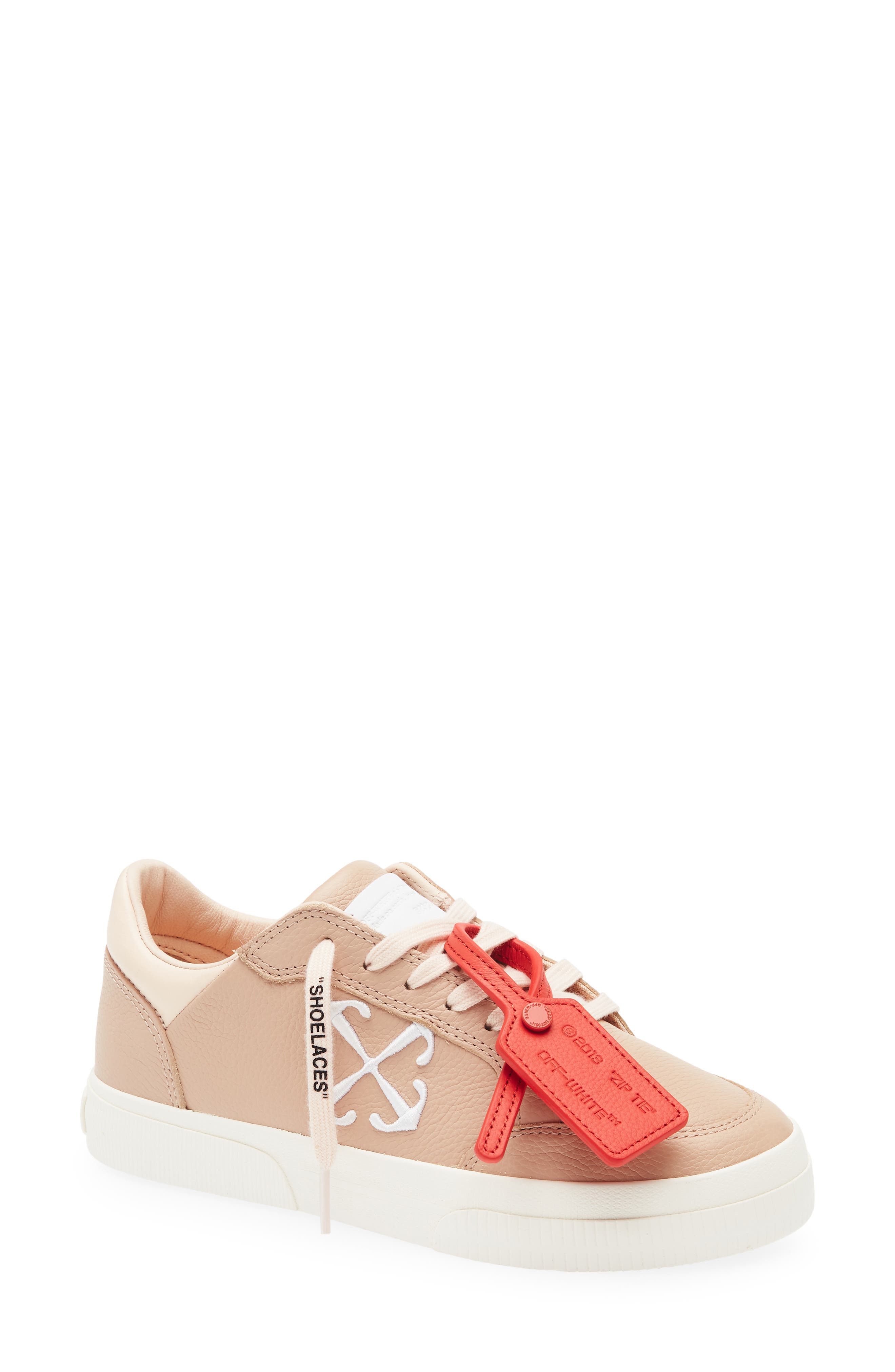 Off-White New Low Vulcanized Calf Leather Sneaker, Main, color, 