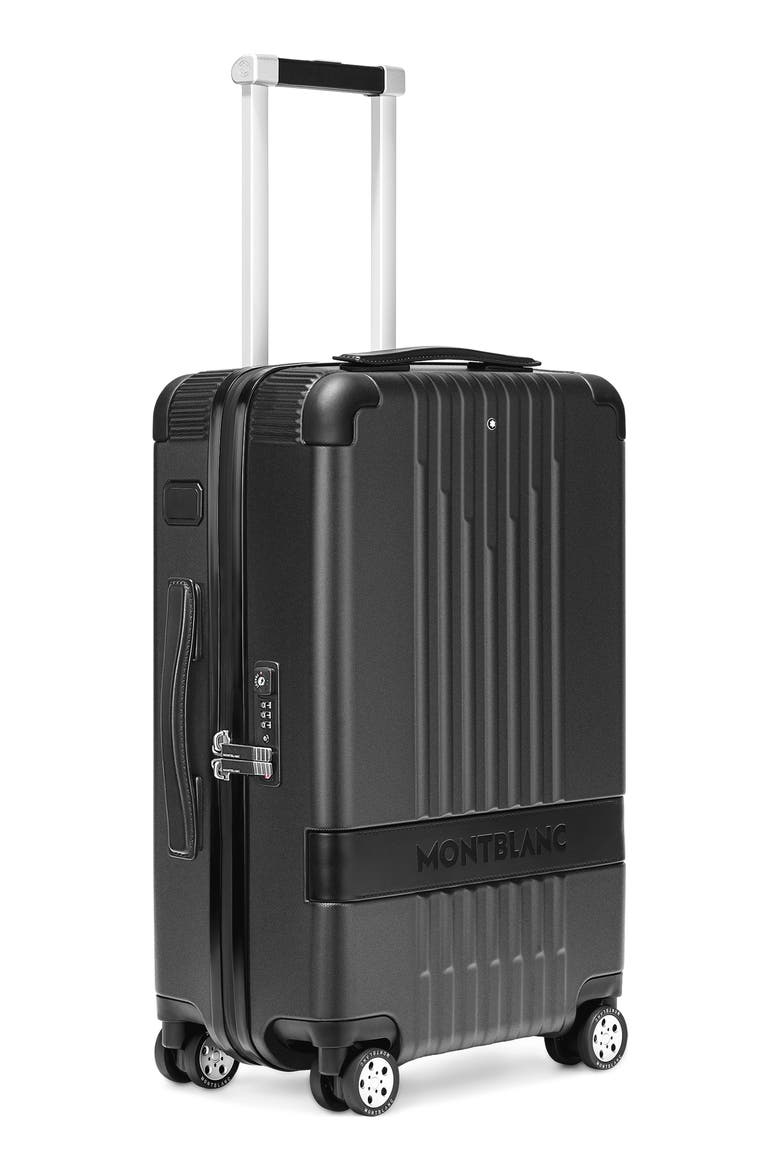#MY4810 Cabin Trolley Compact Carry-On Spinner Luggage, Alternate, color, BLACK