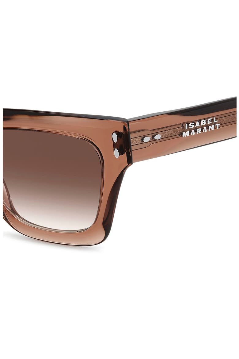 53mm Cat Eye Sunglasses, Alternate, color, BRICK/ RED SF