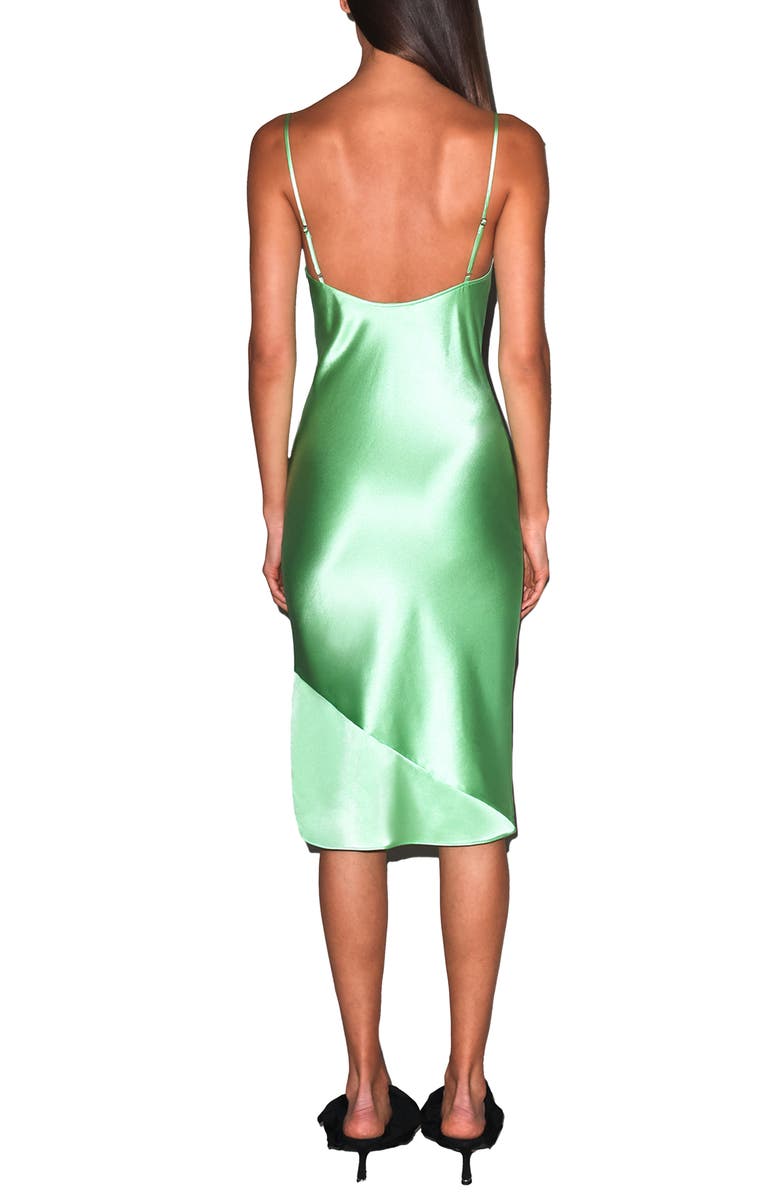 Fleur Du Mal V-Neck Slip, Alternate, color, Pastel Lime