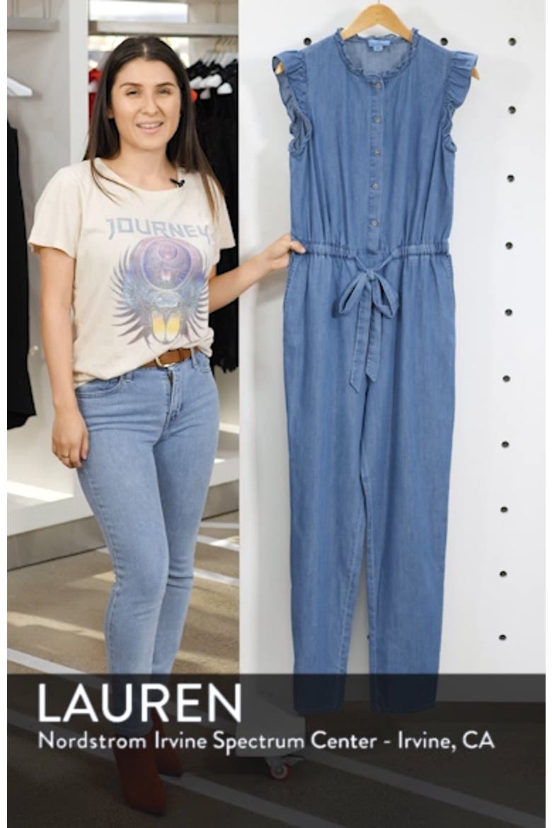 Ruffle Trim Chambray Jumpsuit video