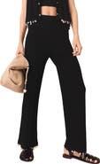 maje Jewelled knit trousers
