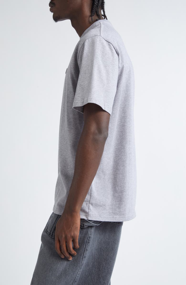 JW Anderson Embroidered Logo Cotton T-Shirt, Alternate, color, Grey Melange