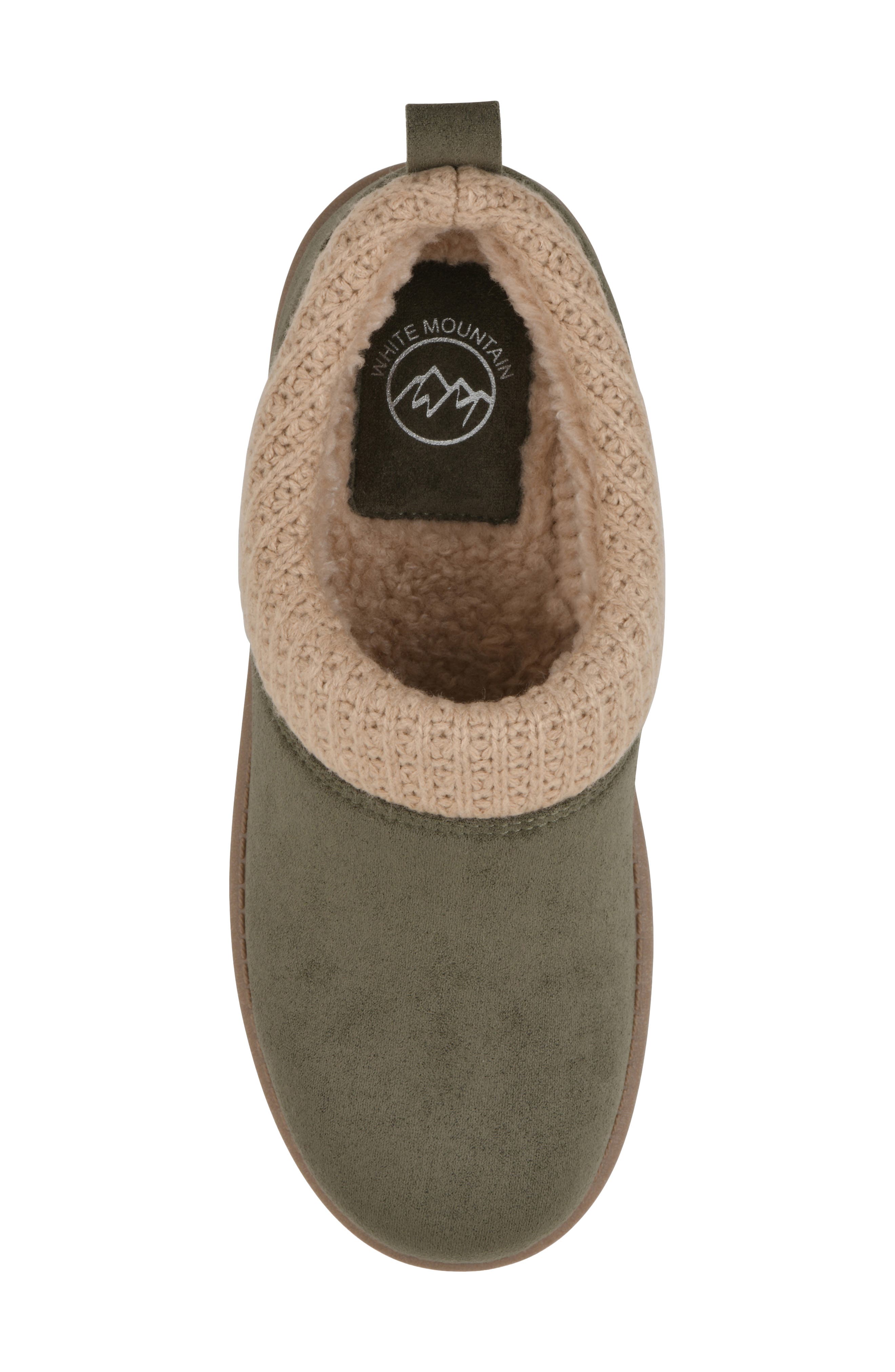 Iceboat Slip-On Clog, Alternate, color, OLIVE/ FABRIC